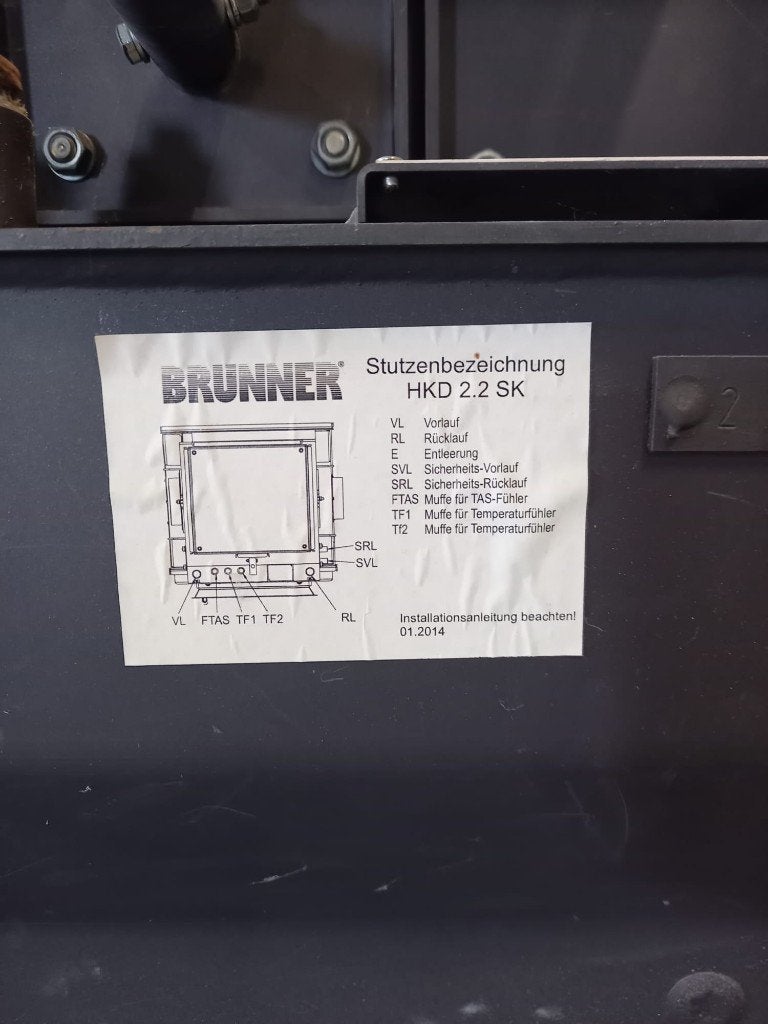Brunner Hout CV haard, Huis en Inrichting, Kachels, Ophalen, Gebruikt, Houtkachel, Inbouw