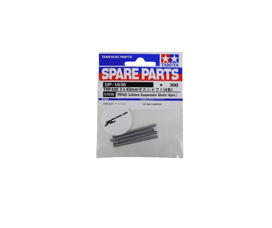Tamiya 51636 Rc TRF-420 3X43Mm Sus Shafts 4Pcs