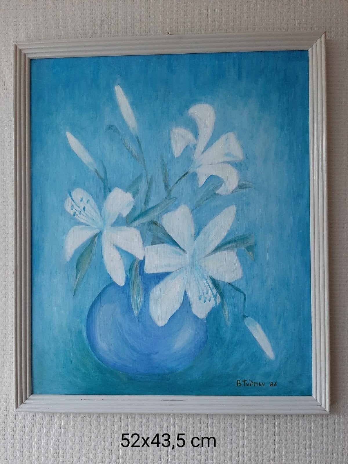 schilderij bloemen in vaas, Ophalen of Verzenden