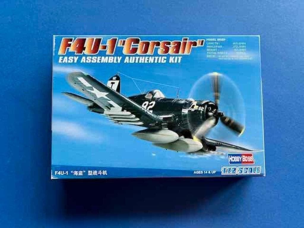 HobbyBoss	80217	F4U-1 "Corsair" Easy Assembly	1/72, Ophalen of Verzenden, Nieuw, Groter dan 1:72, Overige merken
