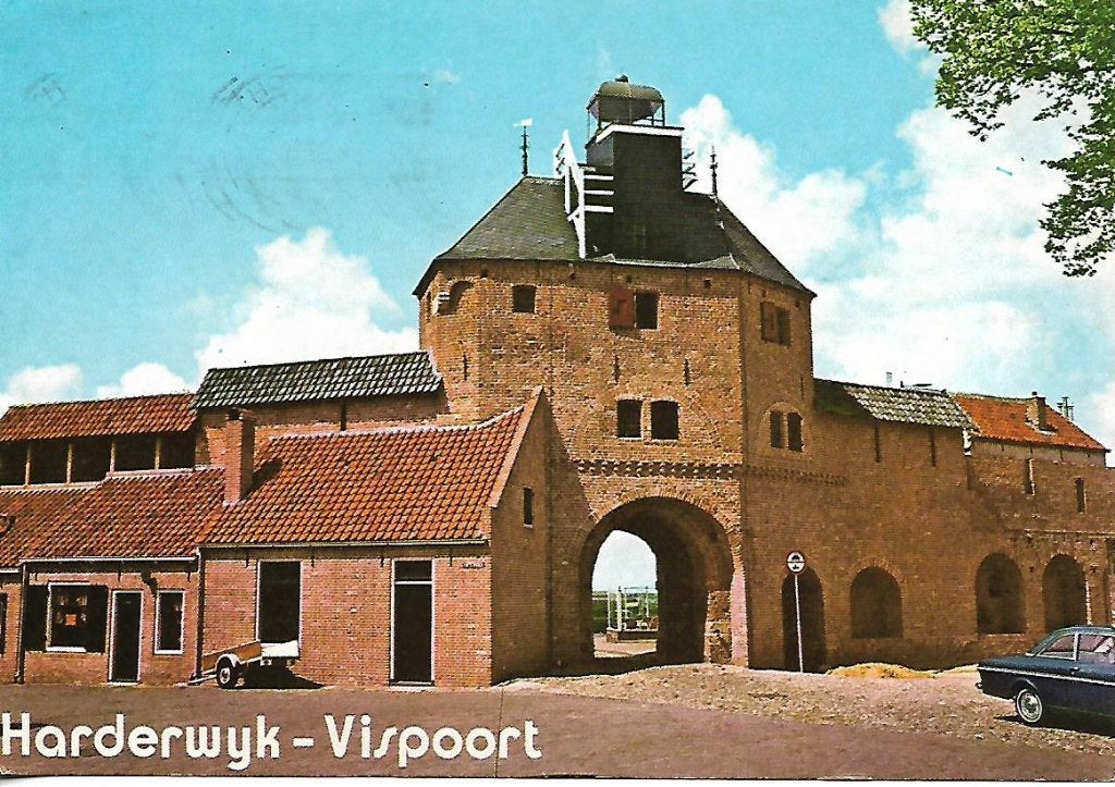 Harderwijk- -Vispoort., Verzenden, 1980 tot heden, Gelopen, Gelderland