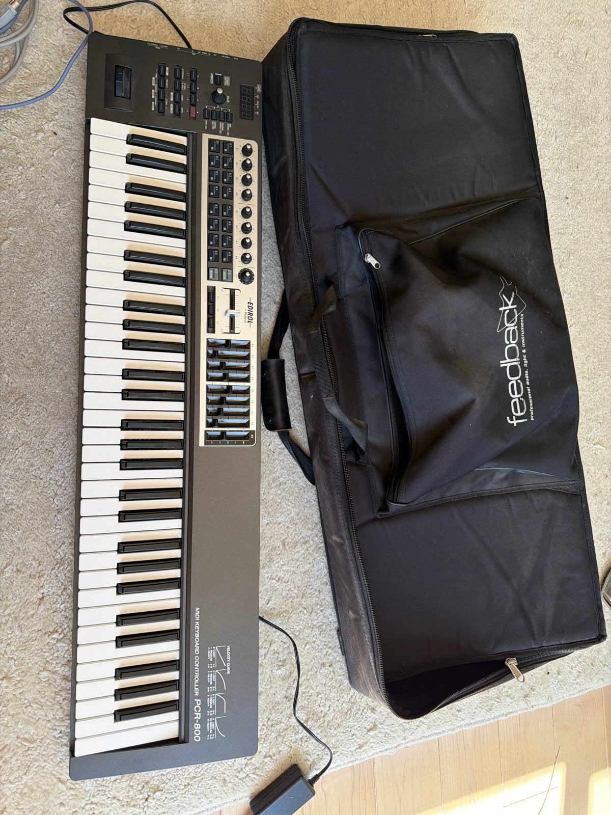 Edirol PCR-800 MIDI Keyboard Controller met twee soundcanvas, Ophalen, Roland, Aanslaggevoelig, 61 toetsen