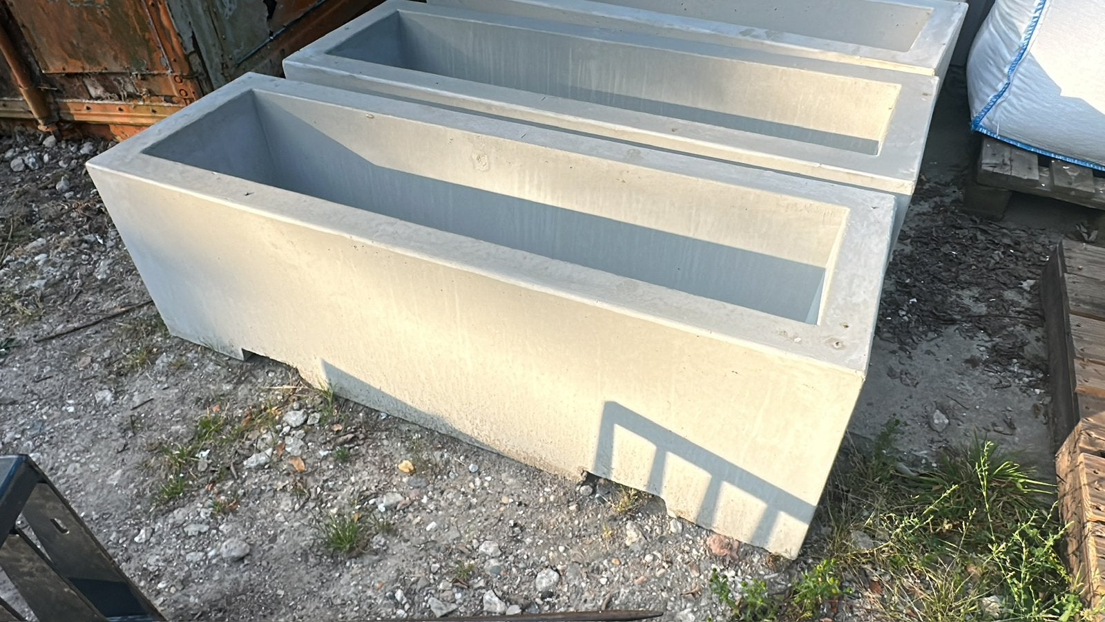Bloembak beton nieuwe, Ophalen of Verzenden, Zo goed als nieuw, Rond, Minder dan 30 cm