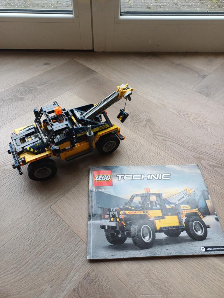 Lego Technic Takelwagen/ heftruck 42079 met boekjes, Gebruikt, Lego, Compleet, Ophalen of Verzenden