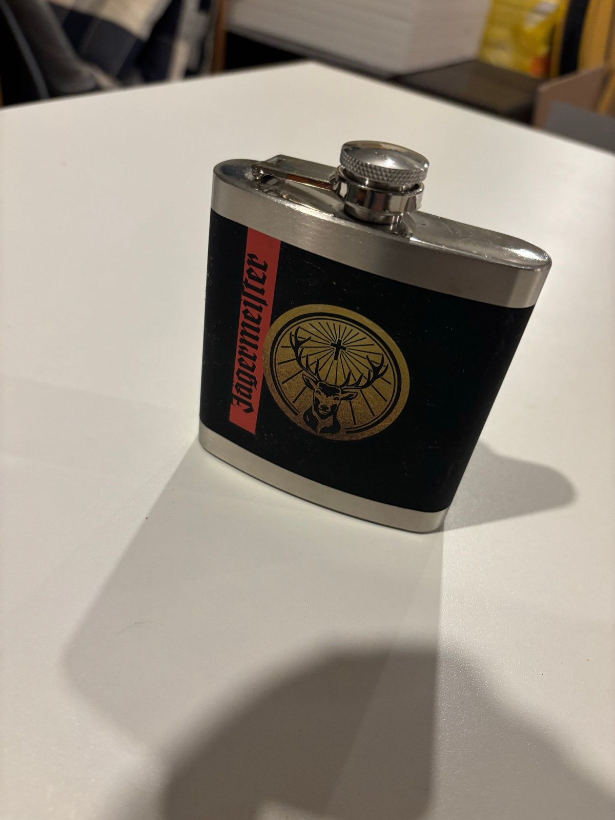 Jägermeister heupfles, Ophalen of Verzenden, Gebruikt