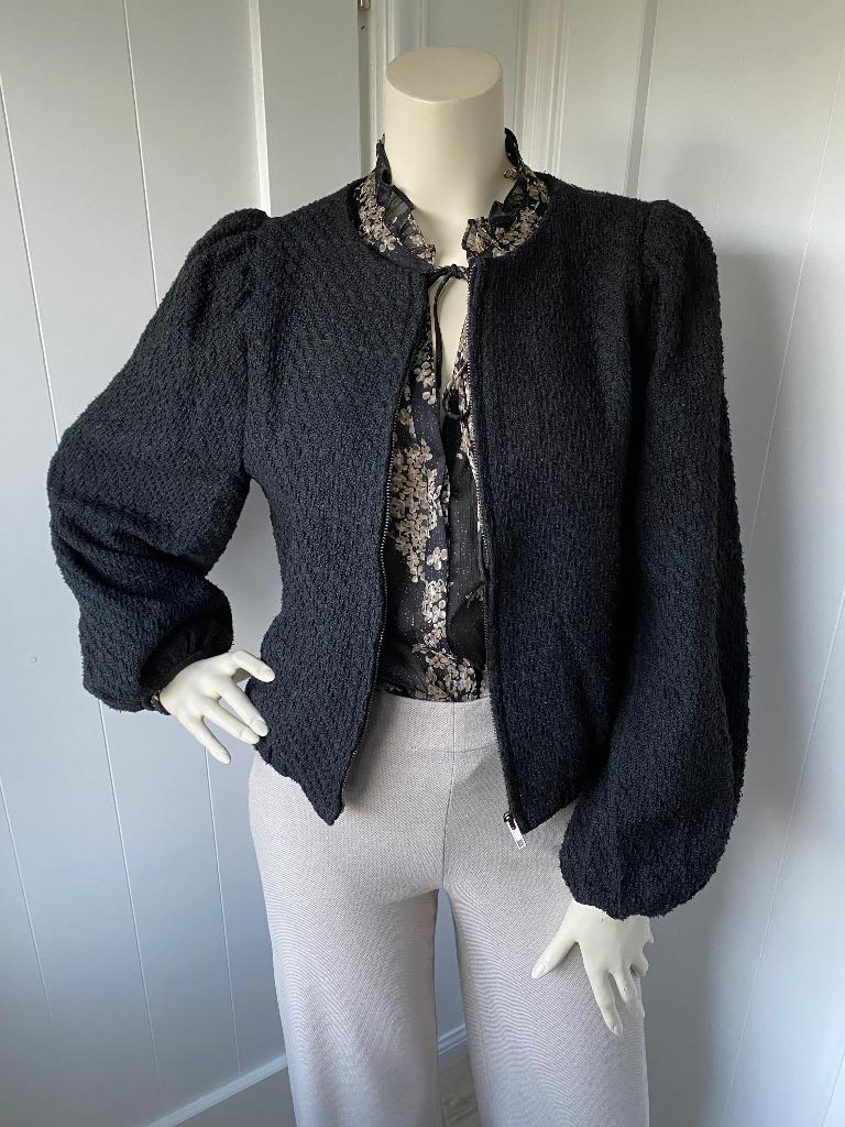 Als nieuw: Freebird Jaylan jasje zwart boucle mt. M, Maat 38/40 (M), Zwart, Ophalen of Verzenden, Zo goed als nieuw