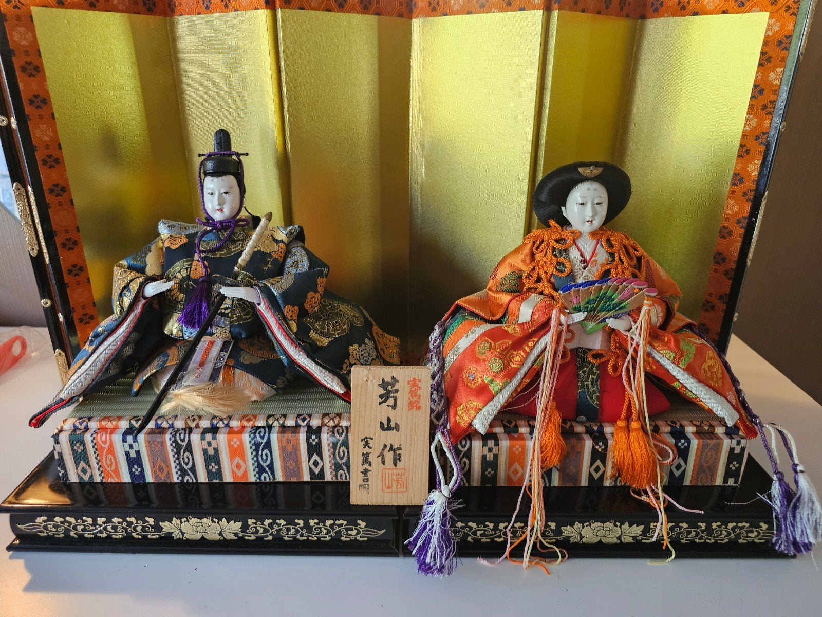 Japanse Hina Ningyo set – keizer & keizerin – Hōzan 芳山作 – co, Ophalen of Verzenden