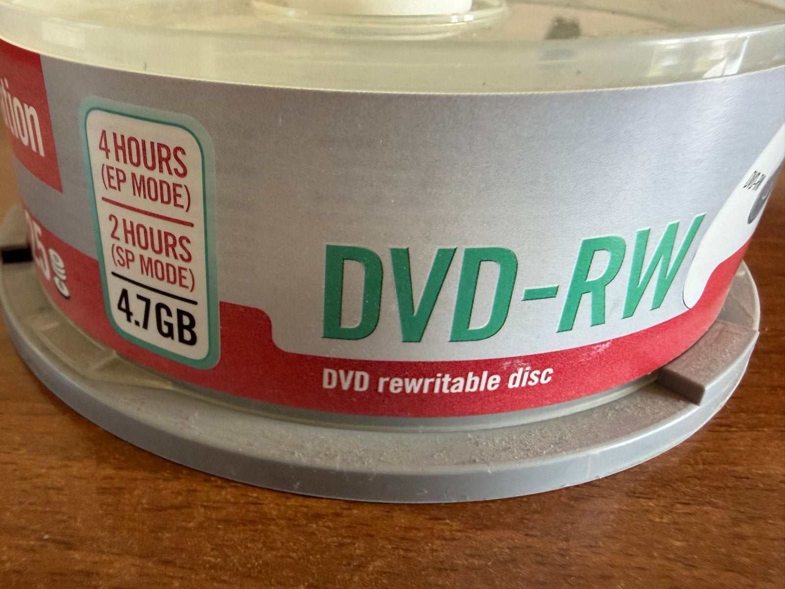 Imation DVD-RW 4.7GB Herschrijfbare DVD's (per stuk), Ophalen of Verzenden, Nieuw, Dvd, Herschrijfbaar