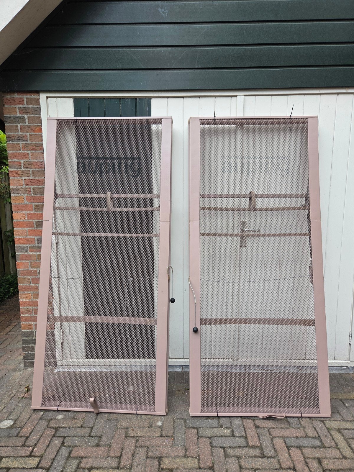 2x Auping bed bodem, Ophalen, 90 cm, Eenpersoons, Hout