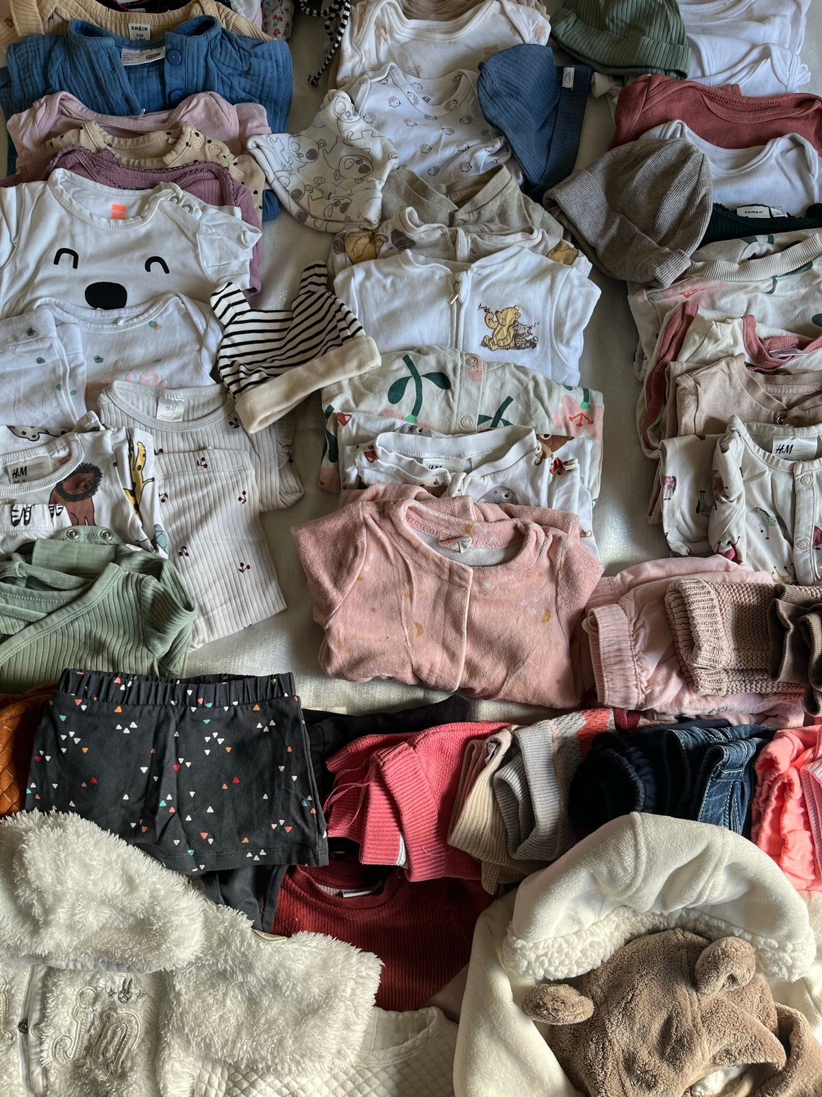 Babykleding maat 50/56 pakket: Rompers, boxpakjes, jassen ed, Kinderen en Baby's, Ophalen of Verzenden, Gebruikt, Meisje, Setje