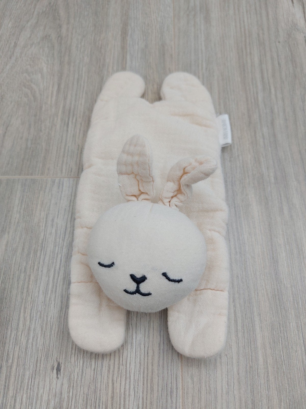 Knuffel knuffeldoekje h&m home konijn bunny beige L1468, Ophalen of Verzenden, Zo goed als nieuw