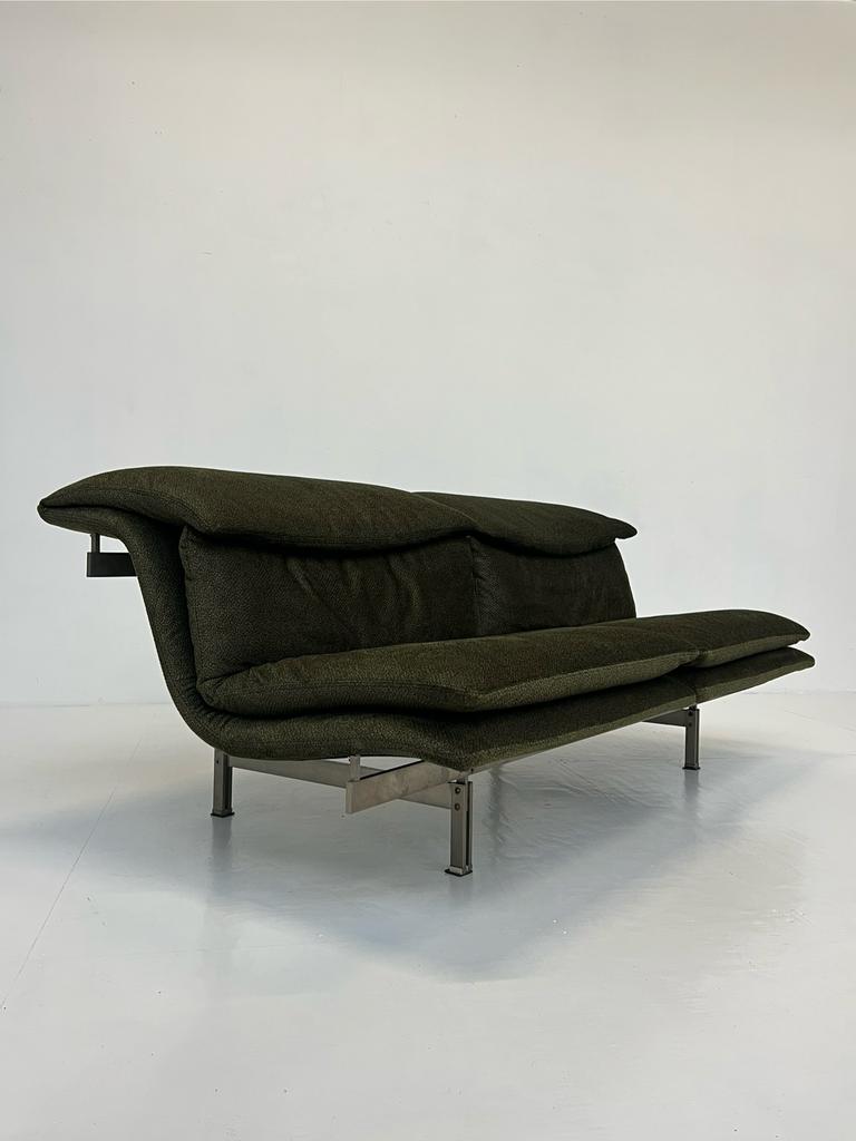 Vintage wave sofa – Giovanni Offredi voor Saporiti Italia, Vintage, 75 tot 100 cm, Zo goed als nieuw, ÅTMØS