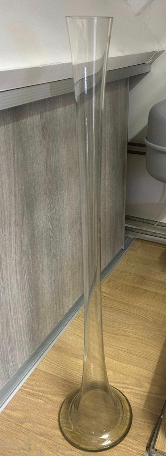 Hoge glazen vaas - Elegant en modern, Ophalen of Verzenden