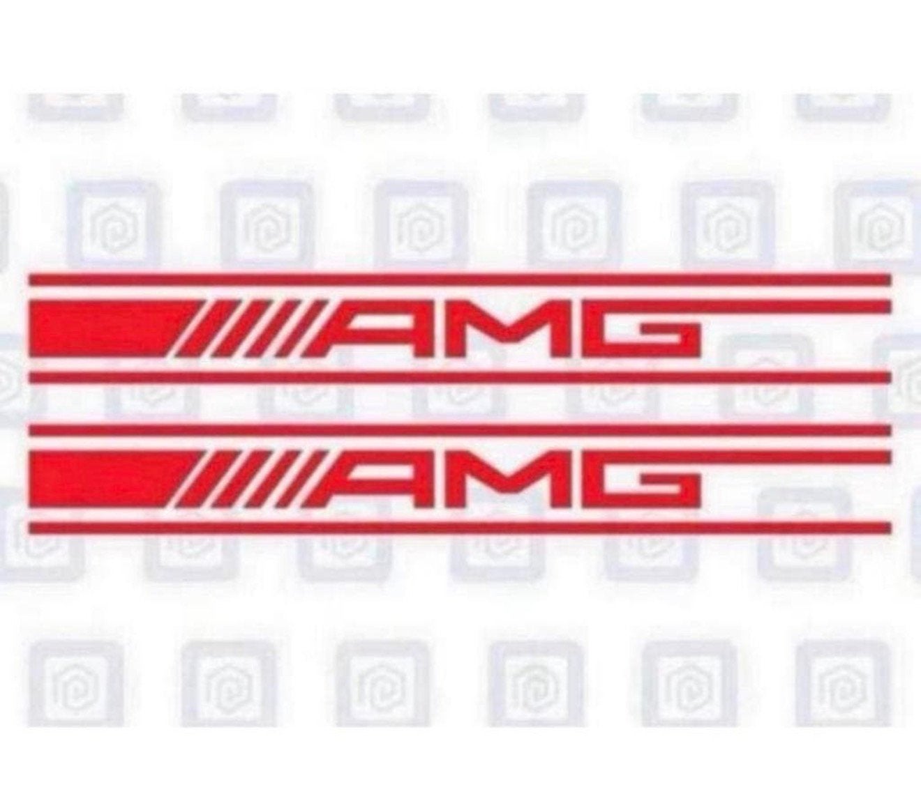 Mercedes A45 SPOILER Stickers AMG Vinyl 2X Sticker Logo ROOD, Ophalen of Verzenden, J, J, J