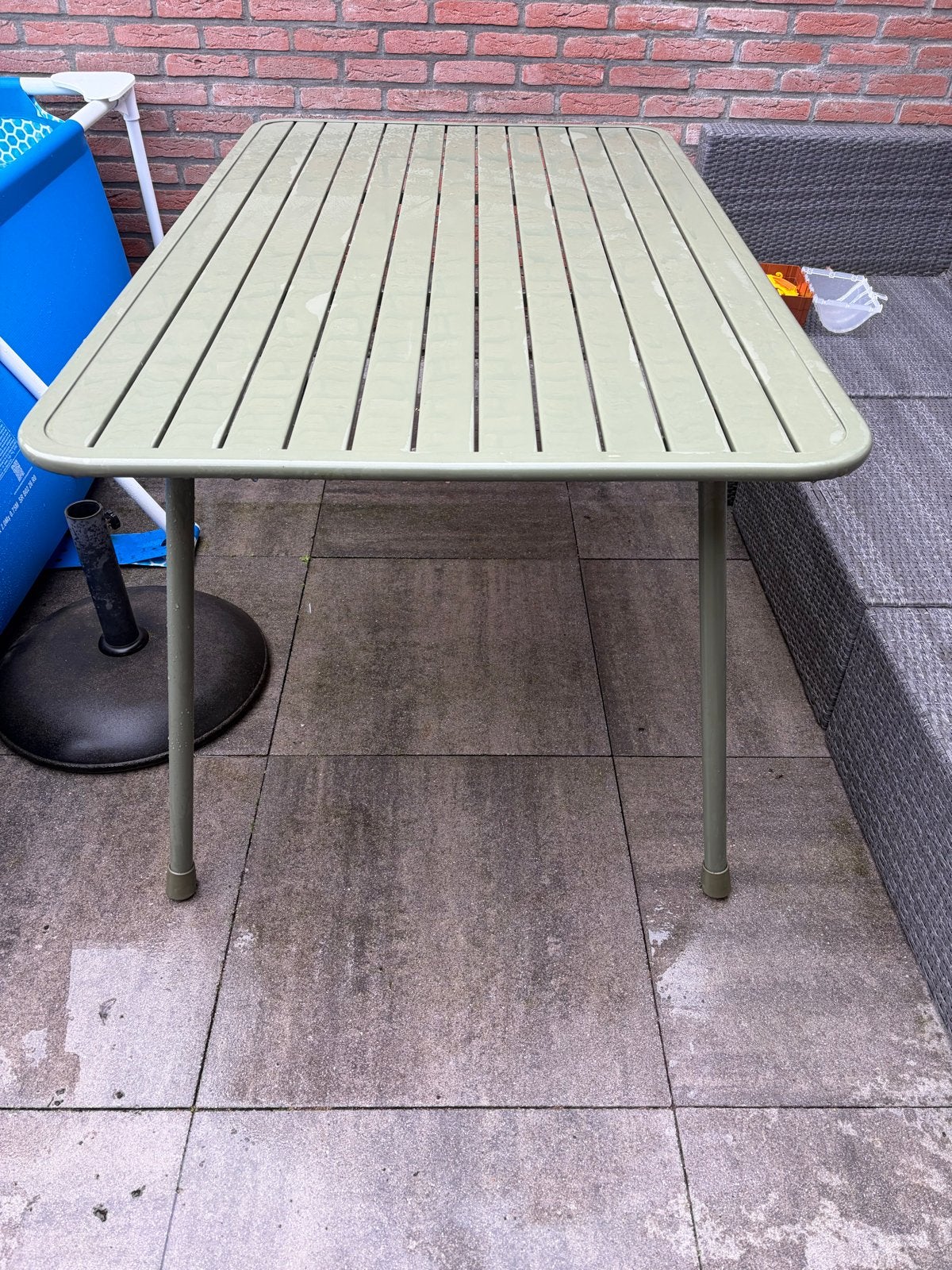 Wakefield Digne Tuin Tafel - Rechthoekig Staal, Tuin en Terras, Tuintafels, Ophalen, Gebruikt, Rechthoekig, Metaal
