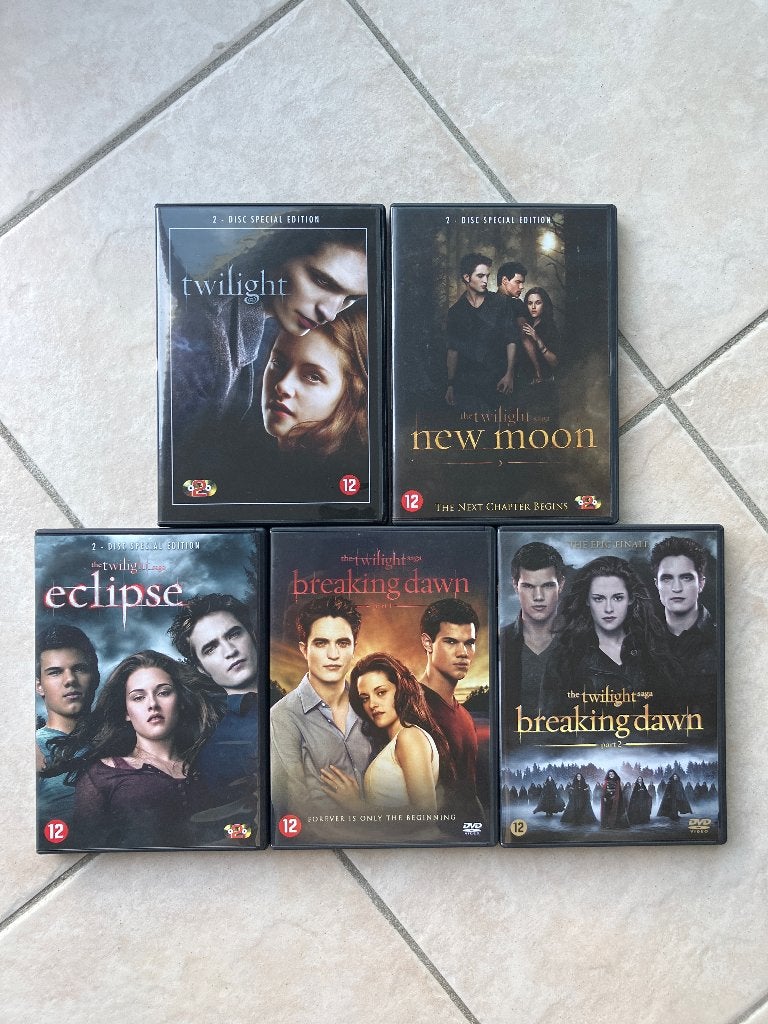 Twilight 5 films, Vanaf 12 jaar, Ophalen of Verzenden, Zo goed als nieuw, Fantasy