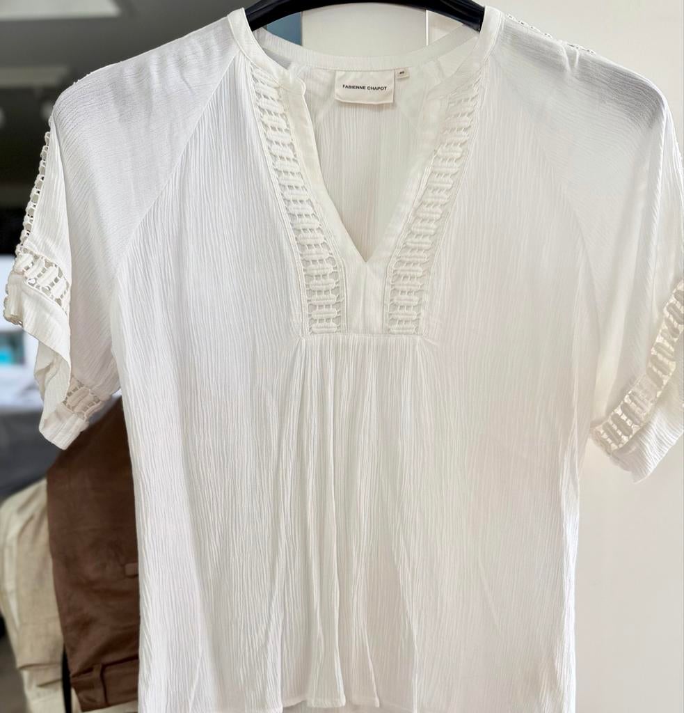 Fabienne Chapot witte top/blouse maat 40, Ophalen of Verzenden, Gedragen, Maat 38/40 (M), Wit
