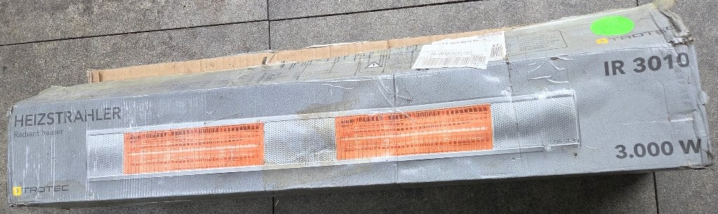 Trotec Infraroodstraler 3000W, Tuin en Terras, Terrasverwarmers, Ophalen, Nieuw, Elektrisch