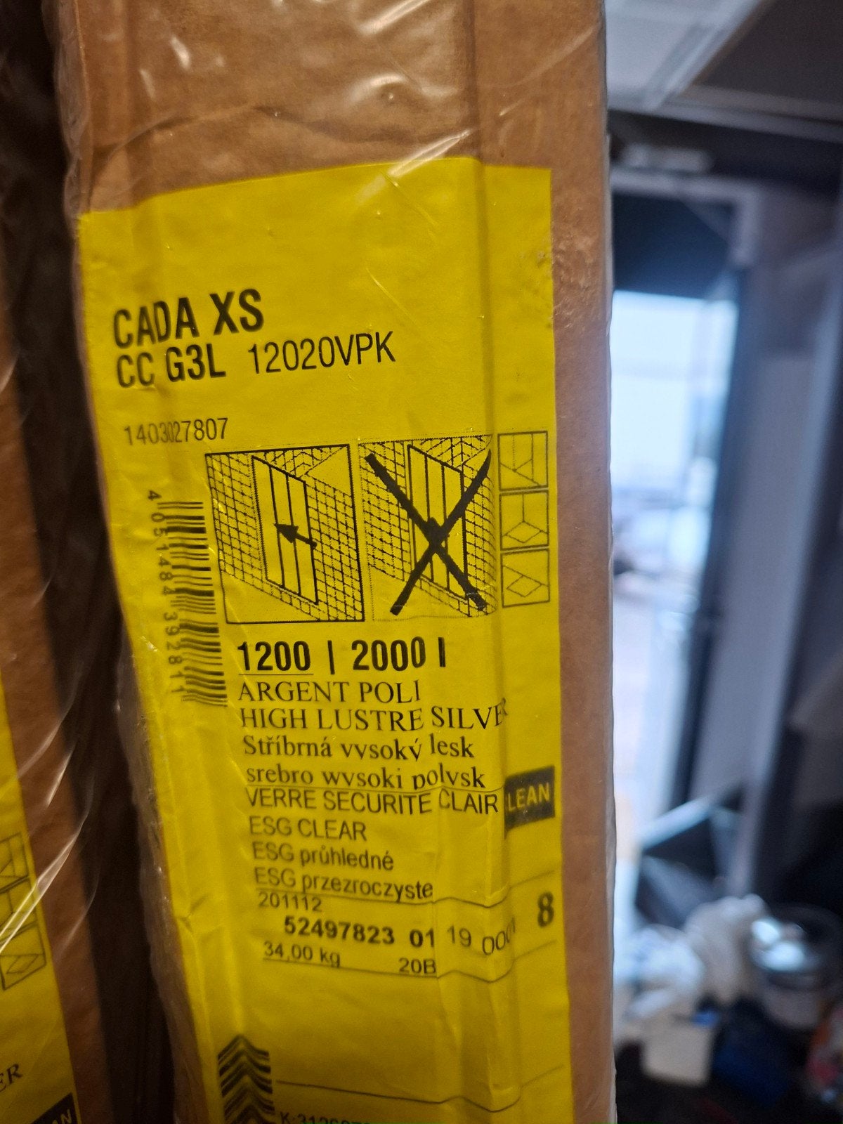 Nis douche deur CADA XS CC G3L 12020VPK Glaspanee ,nieuwe i, Ophalen, Nieuw, Glas, Douche