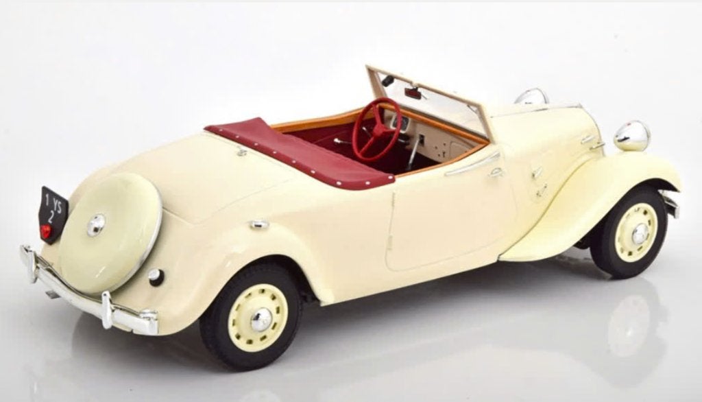 CITROEN TRACTION 11B CABRIO WIT 1939 1/18 NOREV ref: 181440, Verzenden, Nieuw, Auto, Norev