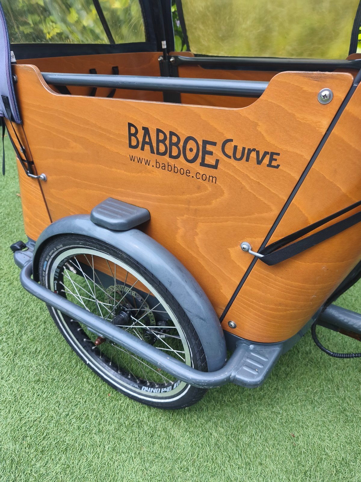 Babboe Curve Bakfiets met Huif en zit - elektrische, Fietsen en Brommers, Fietsen | Bakfietsen, Ophalen, 4 kinderen of meer, Gebruikt