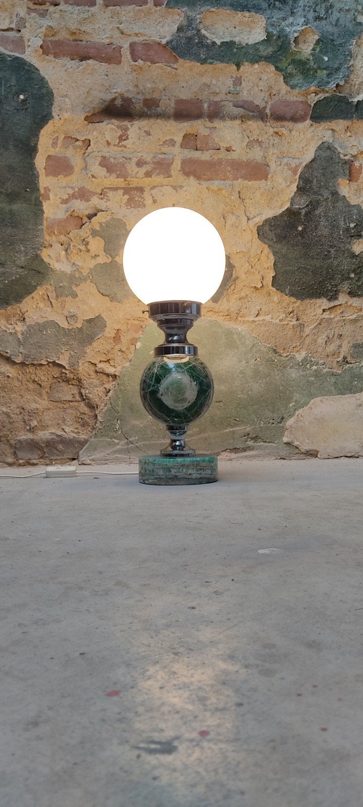 Art-Deco Vintage Marmeren Tafellamp, Antiek en Kunst, Antiek | Lampen, Ophalen