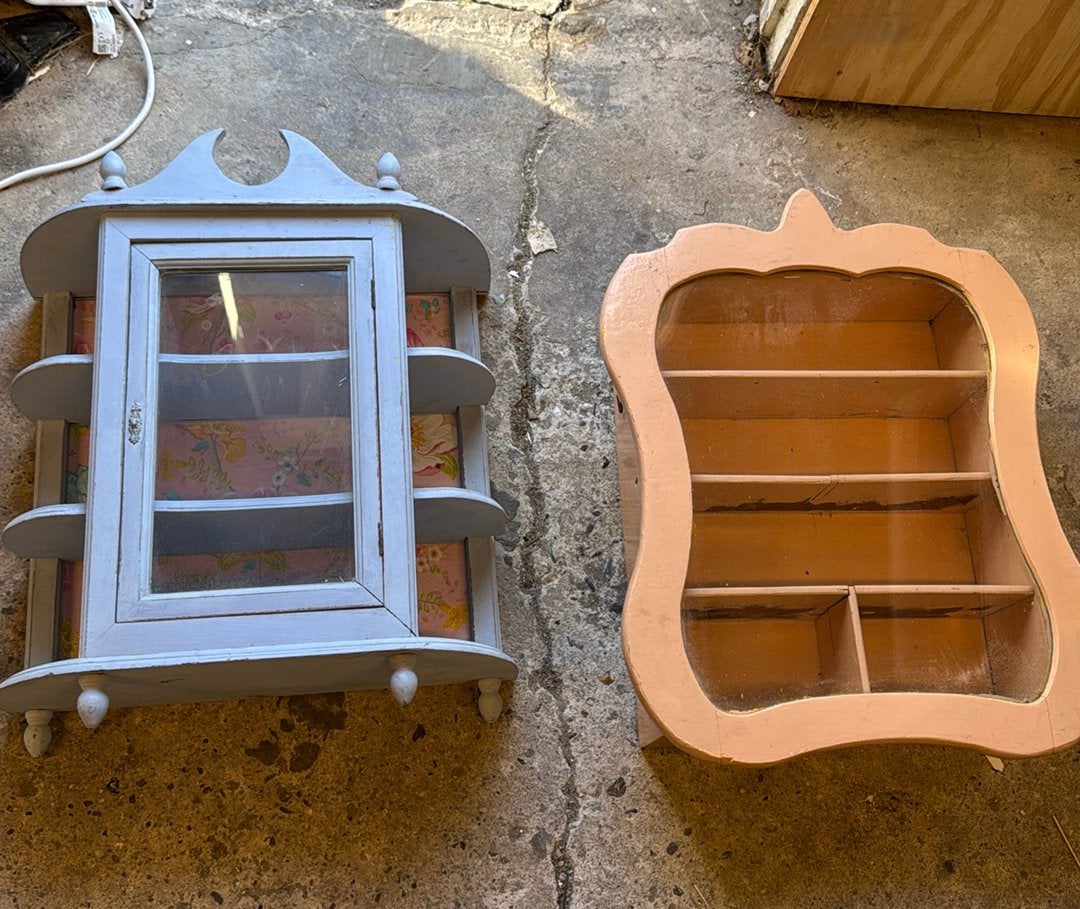 Antieke Kastjes - Set van Twee Wandkastjes, Antiek en Kunst, Ophalen of Verzenden