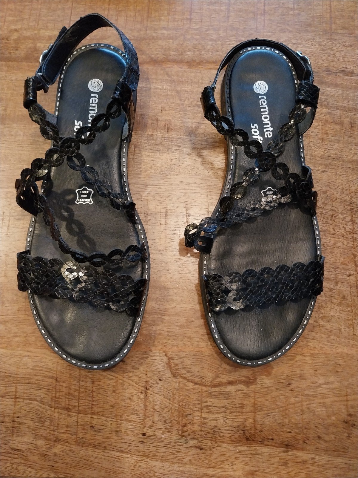 Remonte Soft Zwarte Sandalen Maat 43, Kleding | Dames, Schoenen, Ophalen of Verzenden
