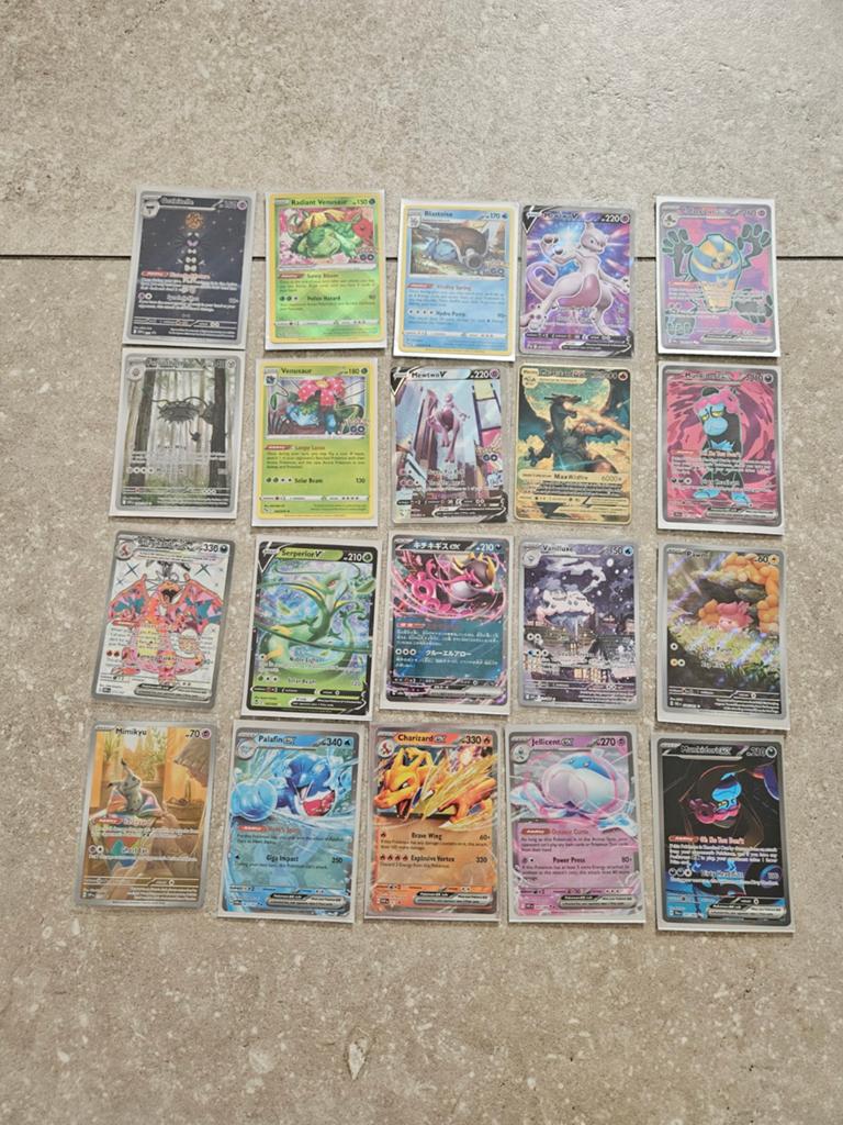 Pokémon Kaarten Collectie - Diverse Zeldzame Kaarten, Ophalen of Verzenden, Zo goed als nieuw, Meerdere kaarten, Foil