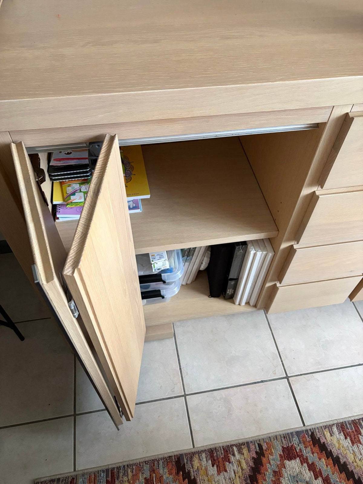 Stijlvol Eiken Dressoir met Lades en Deuren, Ophalen, 150 tot 200 cm, Eikenhout, Zo goed als nieuw