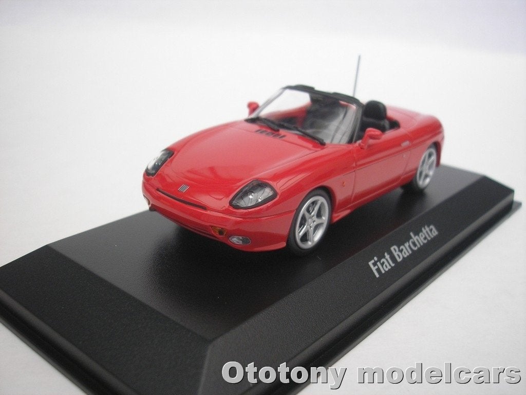 Fiat Barchetta 1995 Red 1/43 Maxichamps, Ophalen of Verzenden, Nieuw, Auto, Overige merken