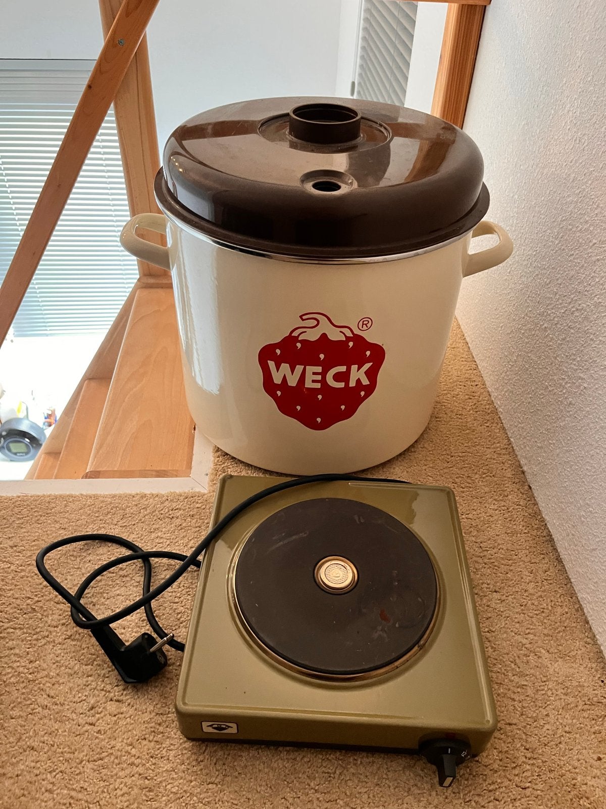 Weck Inmaakketel met kookplaat, Ophalen of Verzenden, Gebruikt