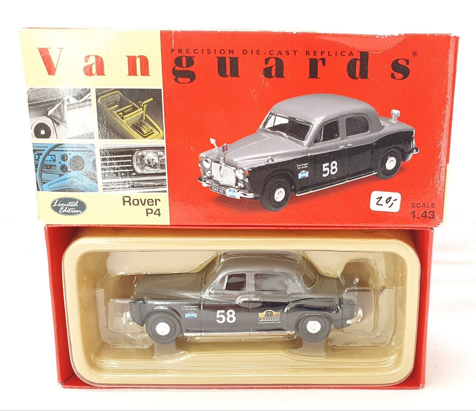 Vanguards 1:43 Rover P4 Rally Limited Edition Modelauto MIB!, Ophalen of Verzenden, Auto, Overige merken