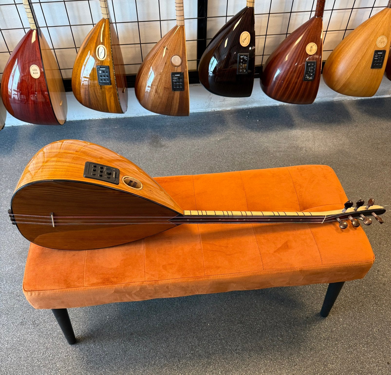 saz yaprak dut kısa sap tam profosyonel özel yapım, Muziek en Instrumenten, 7007dc, Aura muziek, Nieuw, Ophalen of Verzenden
