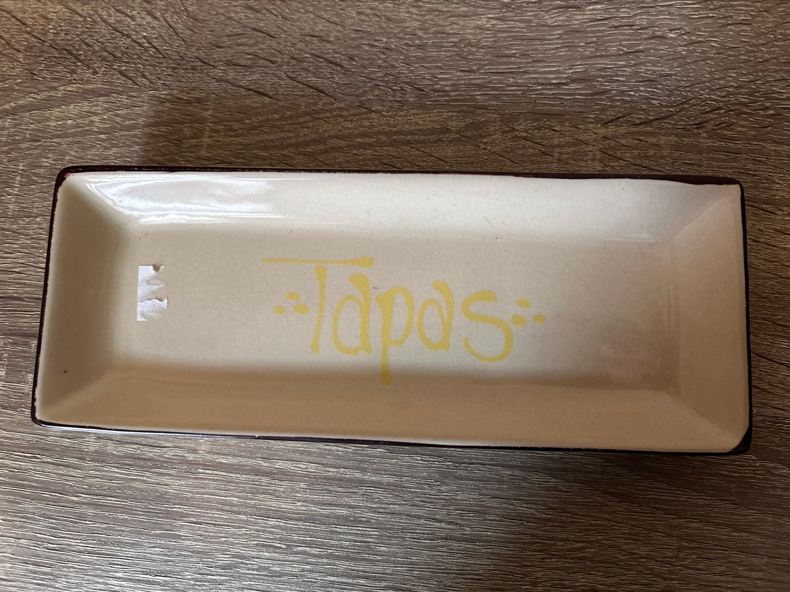 Tapas schaaltje - Gebruikt, Huis en Inrichting, Beige, Ophalen of Verzenden, Steen/keramiek, Overige typen