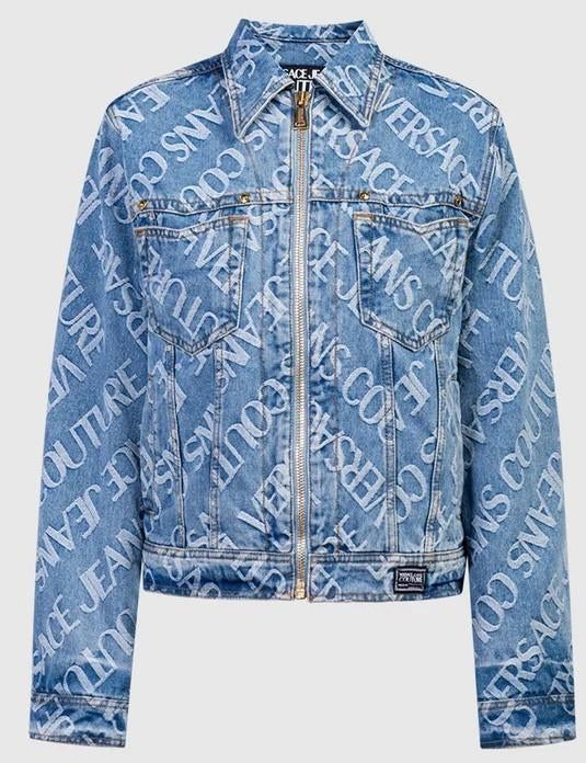 Versace spijkerjas jack denim jacket mt 44 L GECERTIFICEERD, Ophalen, Blauw, Maat 42/44 (L), Nieuw
