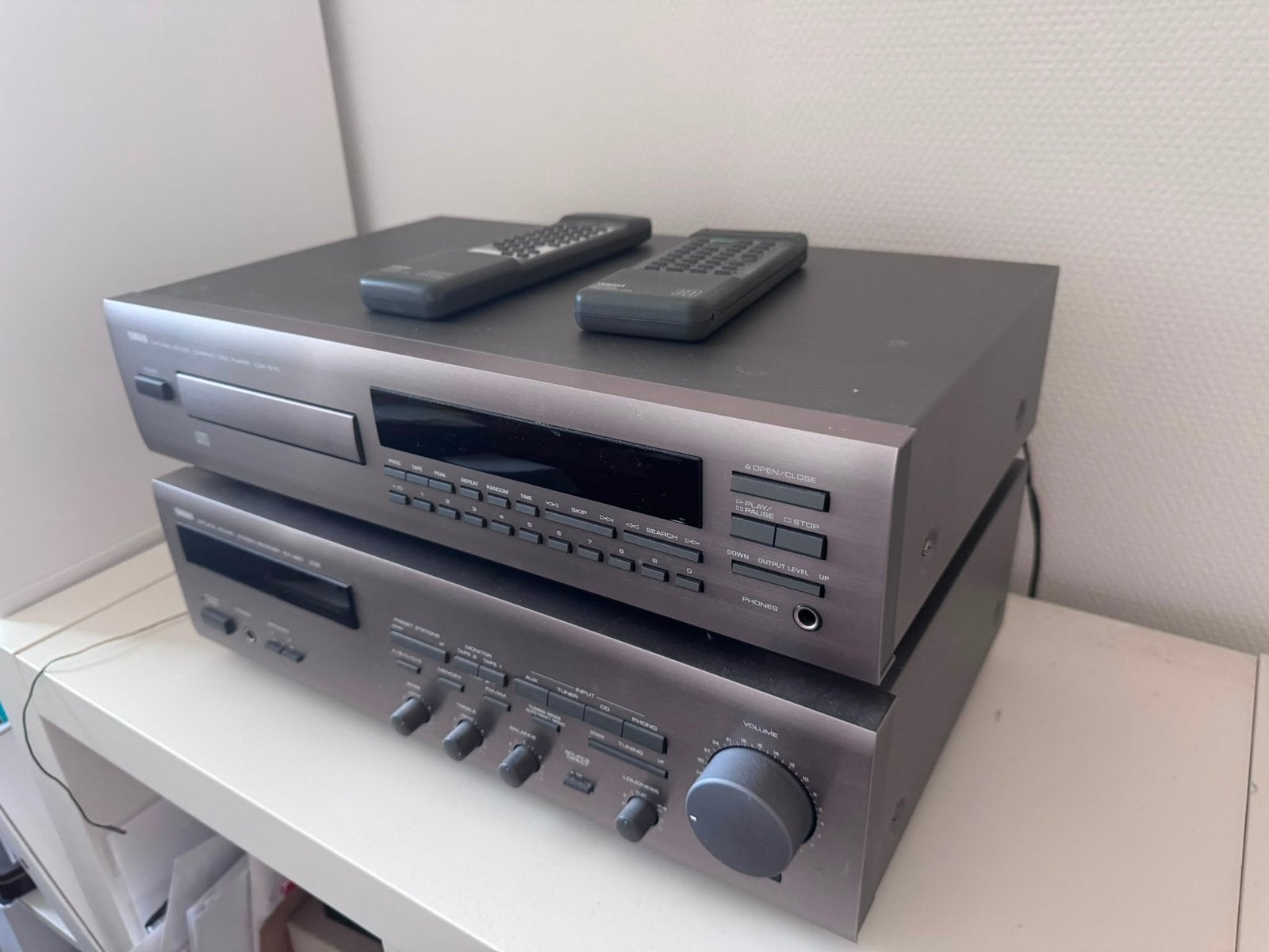 Yamaha CD-speler CDX-480 en Stereo Receiver RX-460, Gebruikt, Losse componenten, Cd-speler, Ophalen