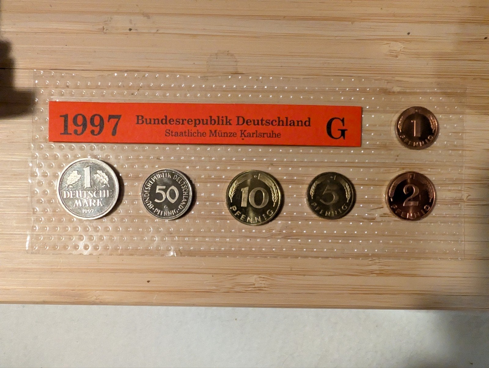 Ongecirculeerde 1997 Duitse munten set Karlsruhe munt, Ophalen of Verzenden