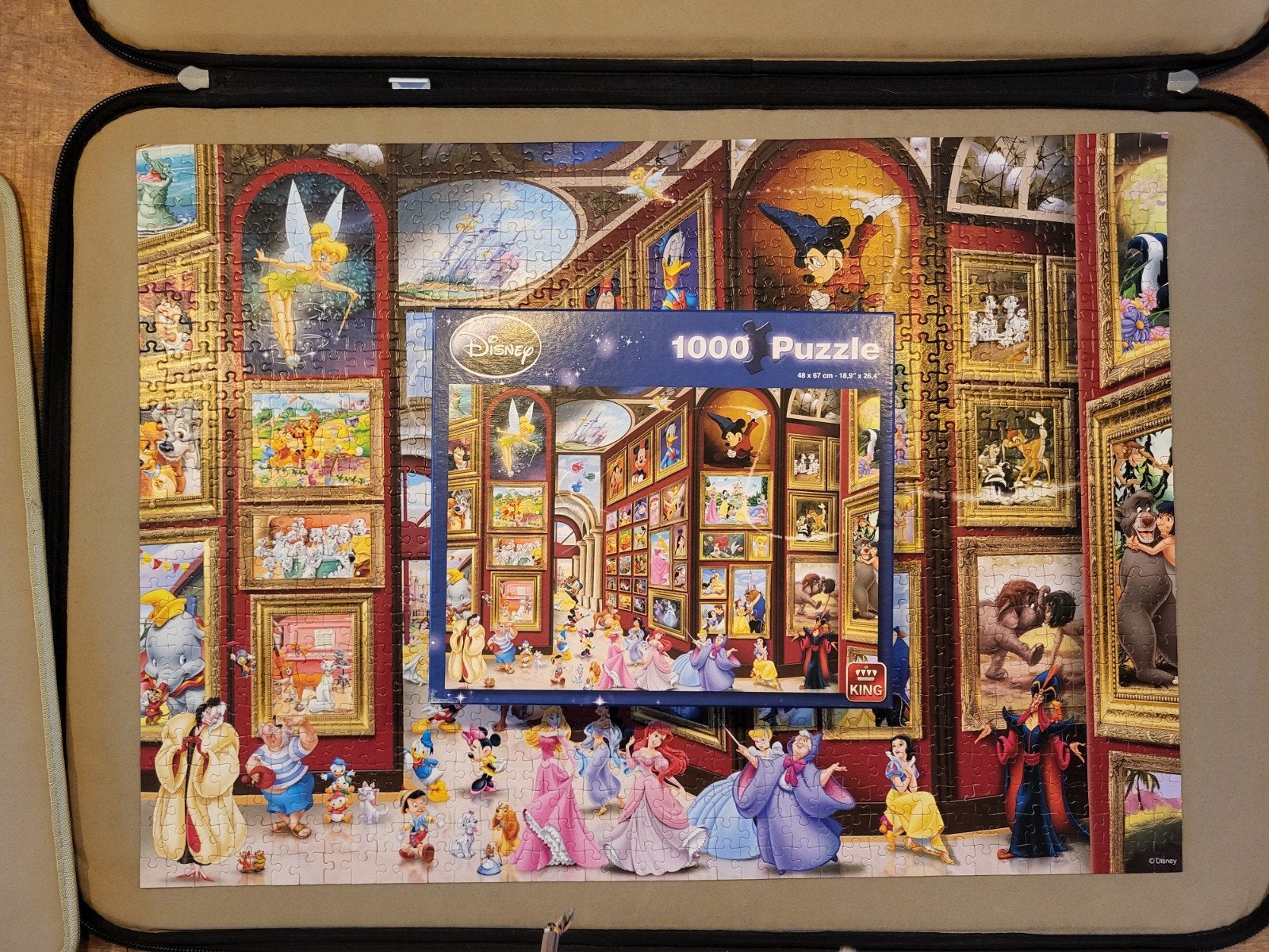 Disney 1000 stukjes puzzel - galery of art, Ophalen of Verzenden, 500 t/m 1500 stukjes, Zo goed als nieuw, Legpuzzel