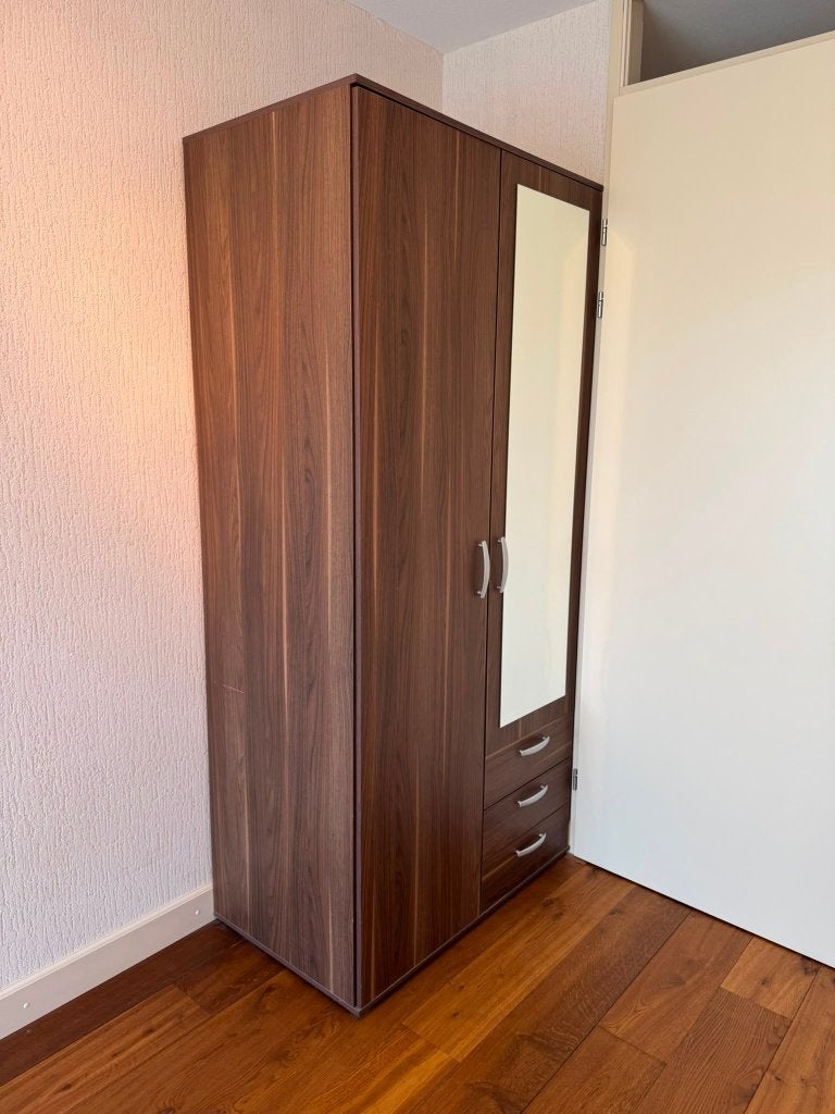 kledingkast voor slaapkamer, Gebruikt, 100 tot 150 cm, 200 cm of meer, Modern