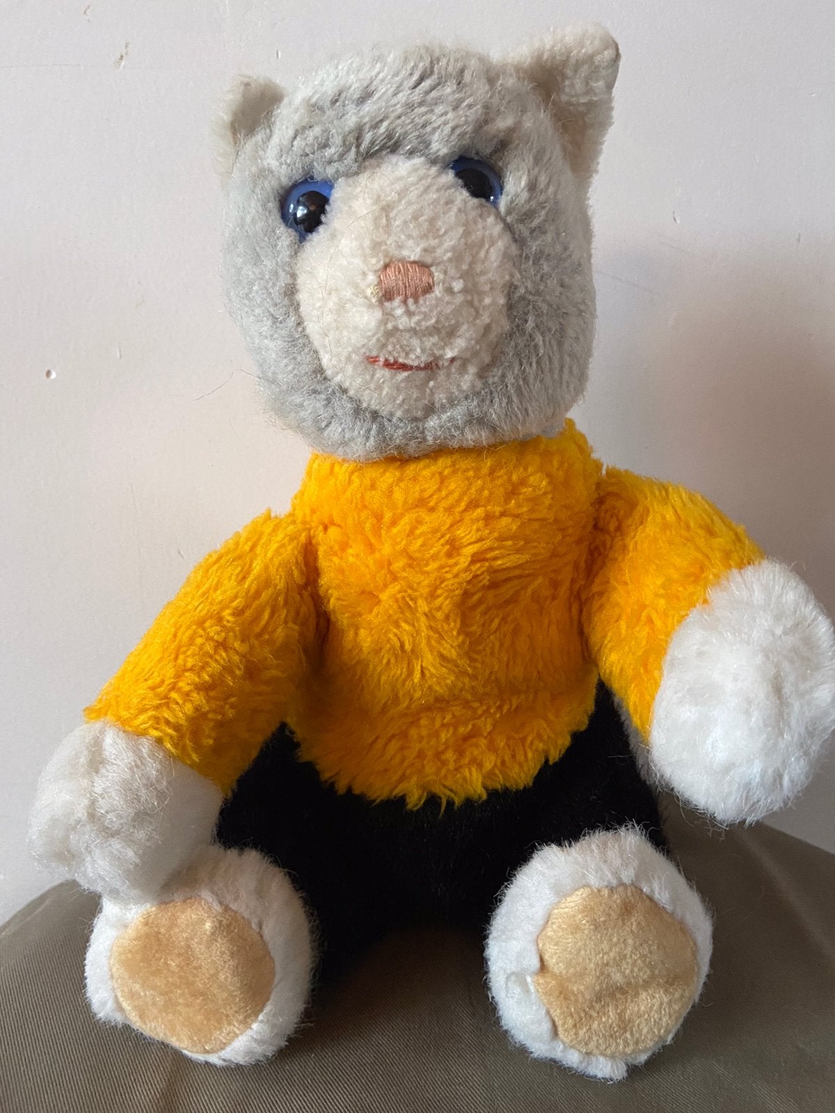 Steiff kat Happy, dralon pluche, Ophalen of Verzenden, Zo goed als nieuw, Overige typen, Steiff