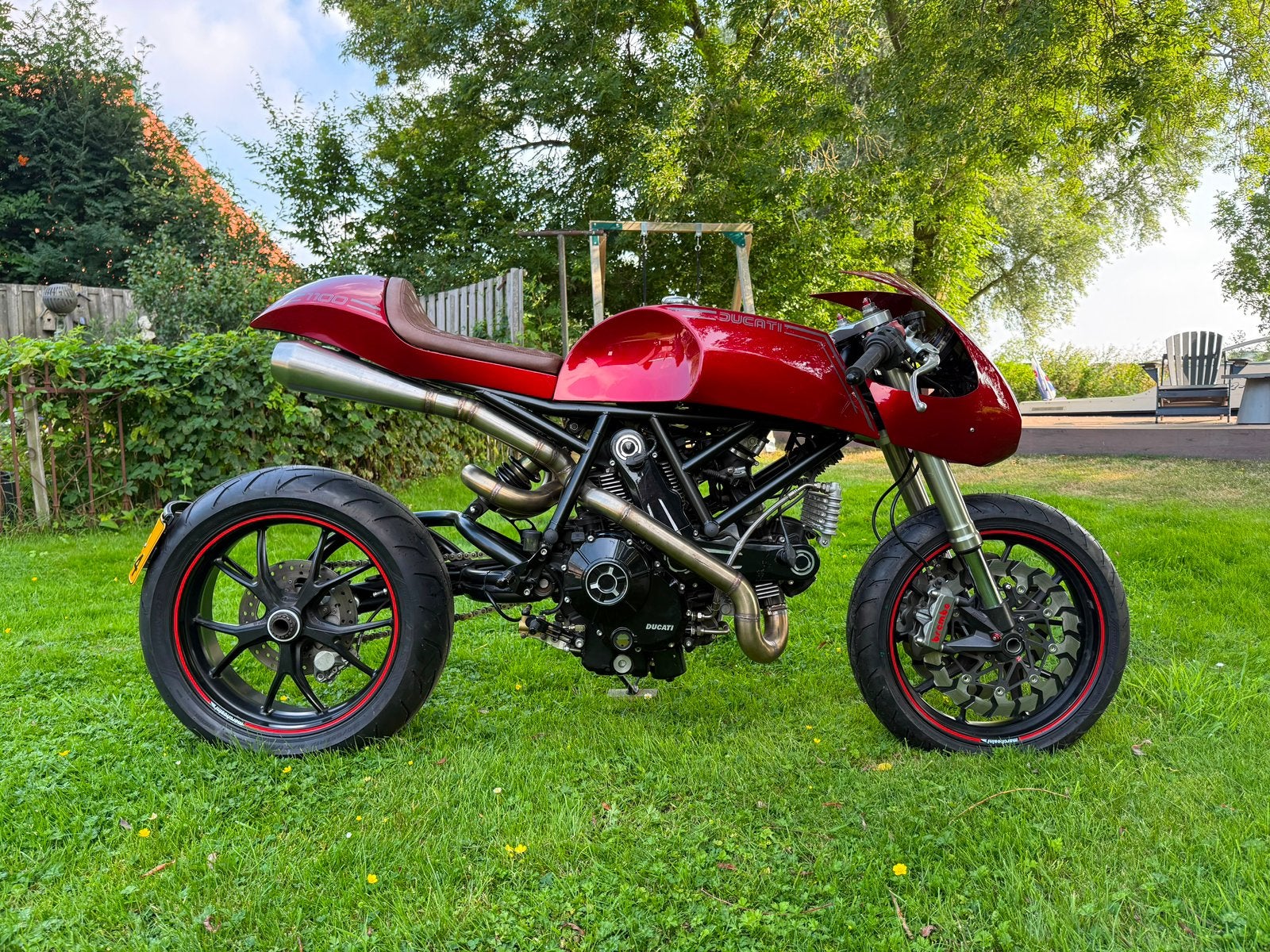 Custommade ducati met scrambler 1100 blok, Motoren, Particulier, Naked bike
