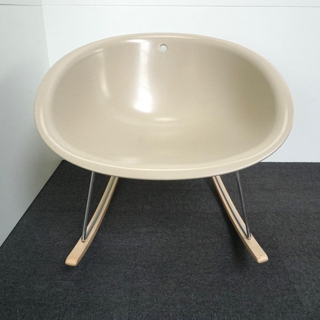 Pedrali Gliss Swing 350 Design Schommelstoel | Beige, Huis en Inrichting, Kunststof, Gebruikt, -, -