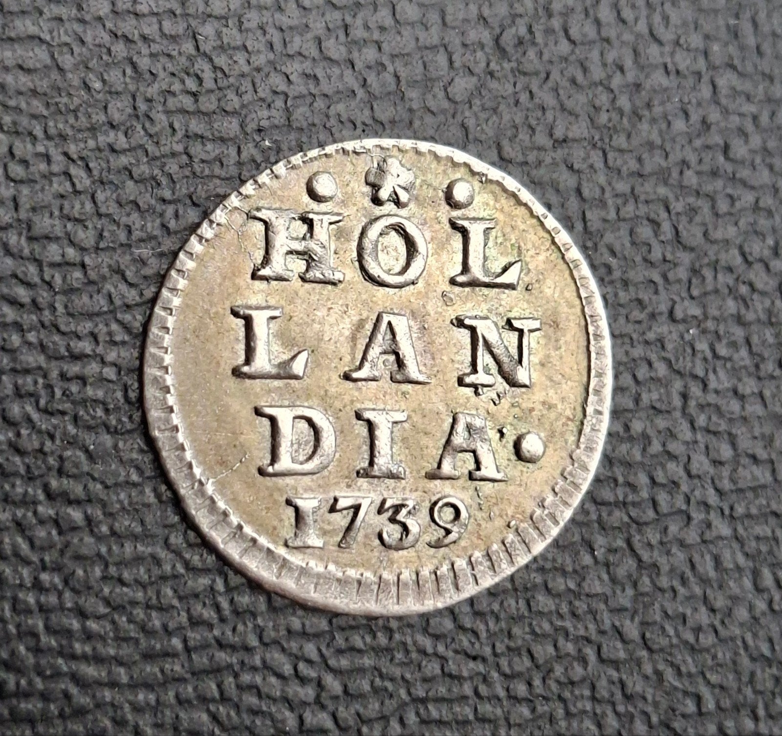 Bezemstuiver stuiver 1739 holland zilver provinciaal, Vóór koninkrijk, Zilver, Ophalen of Verzenden, Losse munt