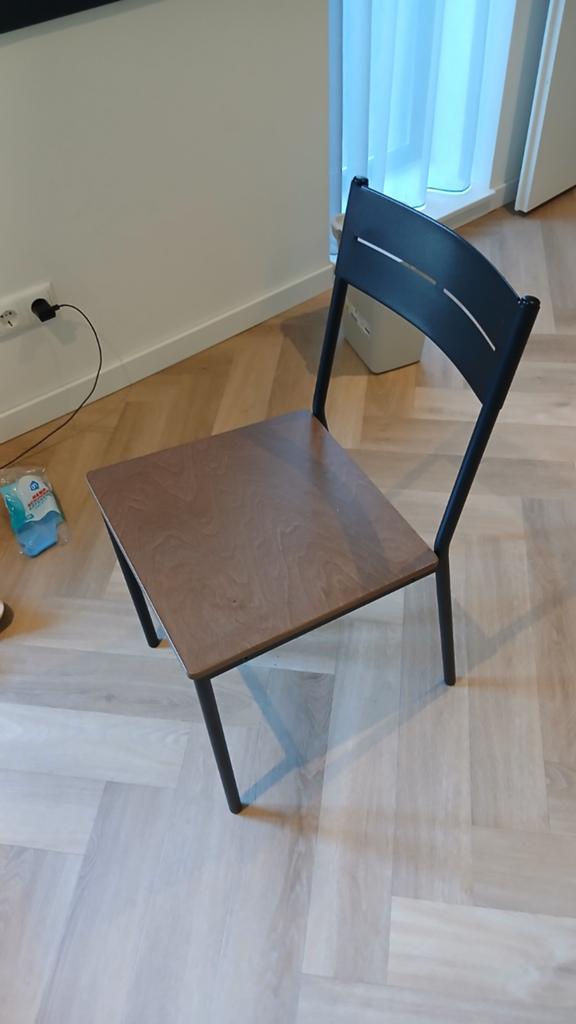 Gratis Ikea stoeler - ophalen vanavond in Eindhoven, Huis en Inrichting, Stoelen, Ophalen, Wit, Eén