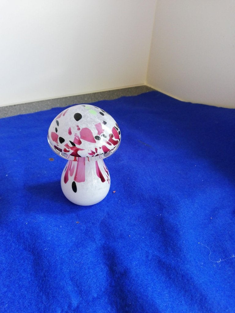glazen paddestoel 10cm, Antiek en Kunst, Ophalen