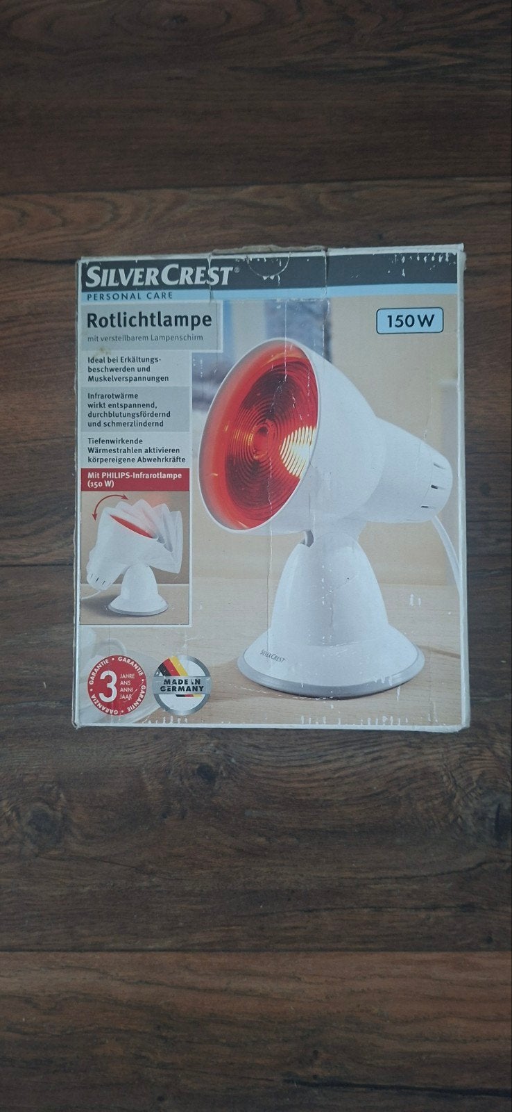 SilverCrest Infraroodlamp 150W - Zo goed als nieuw, Witgoed en Apparatuur, Persoonlijke-verzorgingsapparatuur, Zo goed als nieuw
