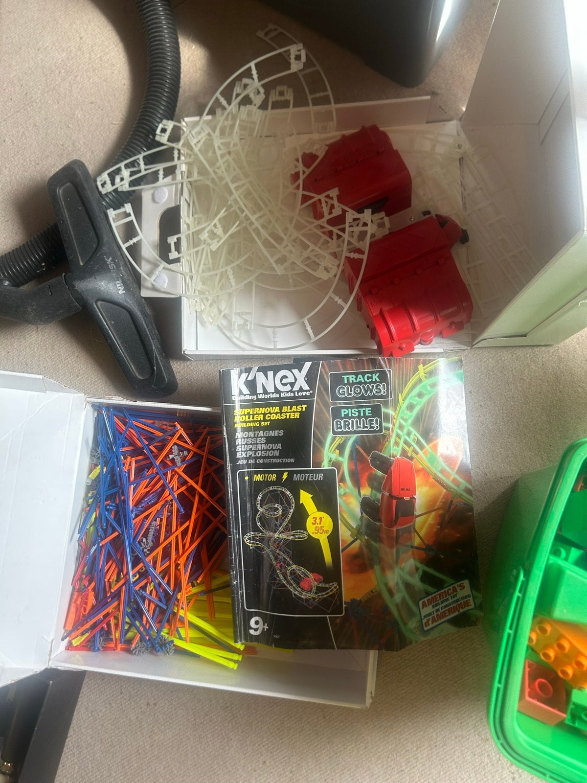 K'nex Glow in the Dark Achtbaan - Supernova Blast, Ophalen of Verzenden, Gebruikt, K'nex