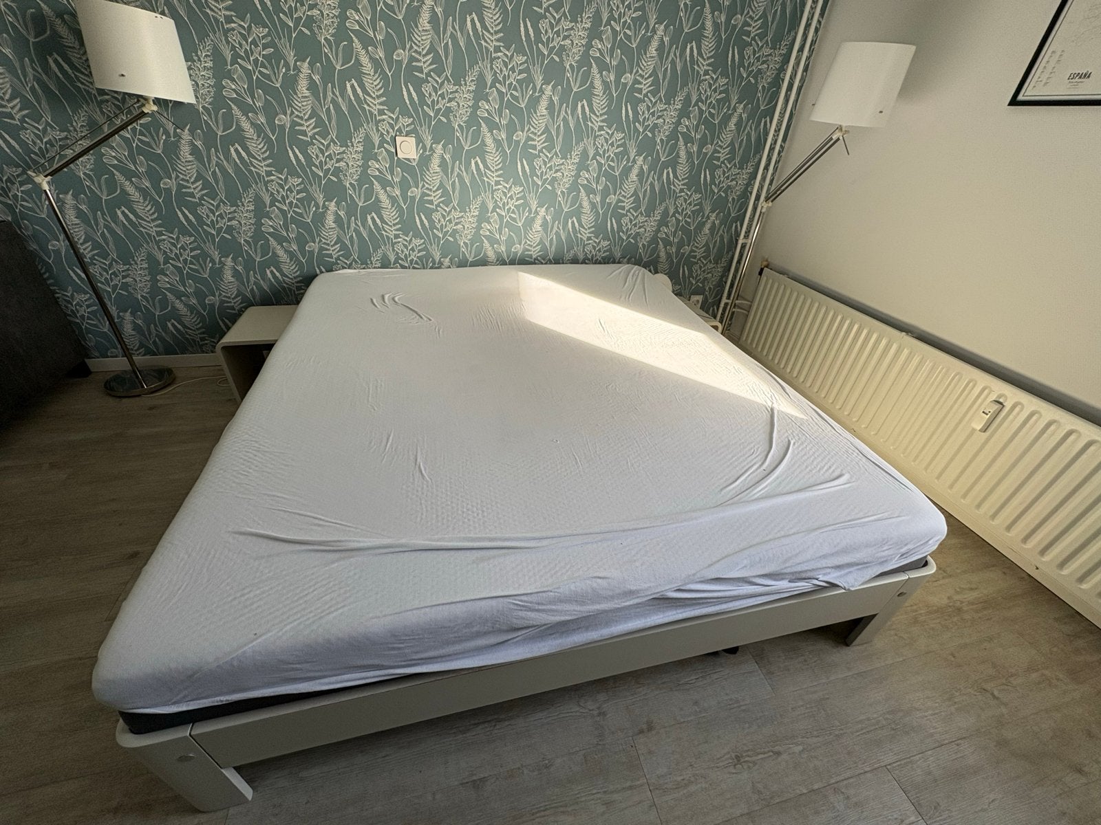Auping Auronde bedframe - 180x200 cm met Emma Matras, Ophalen, Gebruikt, Overige kleuren, Tweepersoons
