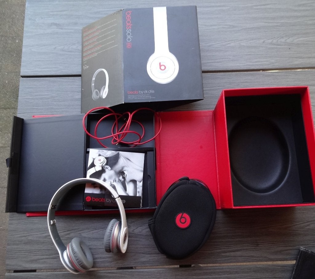 Koptelefoon  BEATS BY DR. DRE     (over oor), On-ear, Ophalen of Verzenden, Zo goed als nieuw, Wit